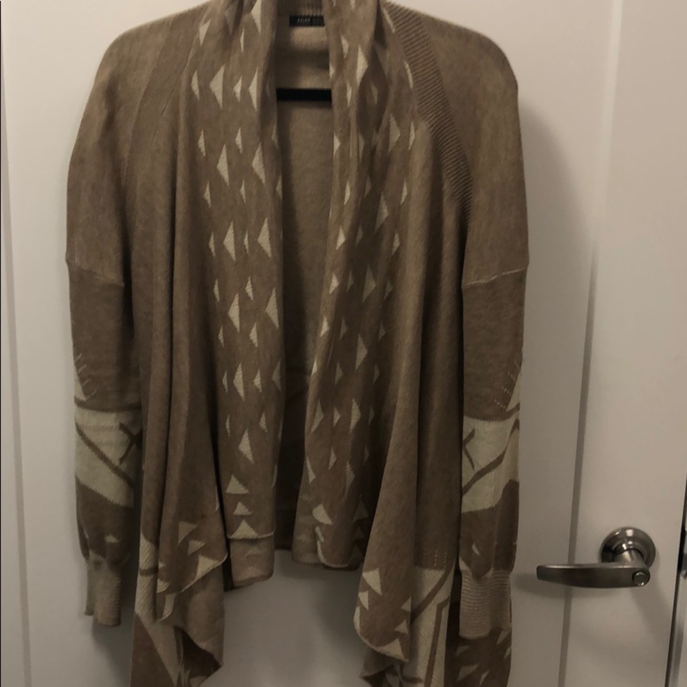Boutique tribal print cardigan sweater
